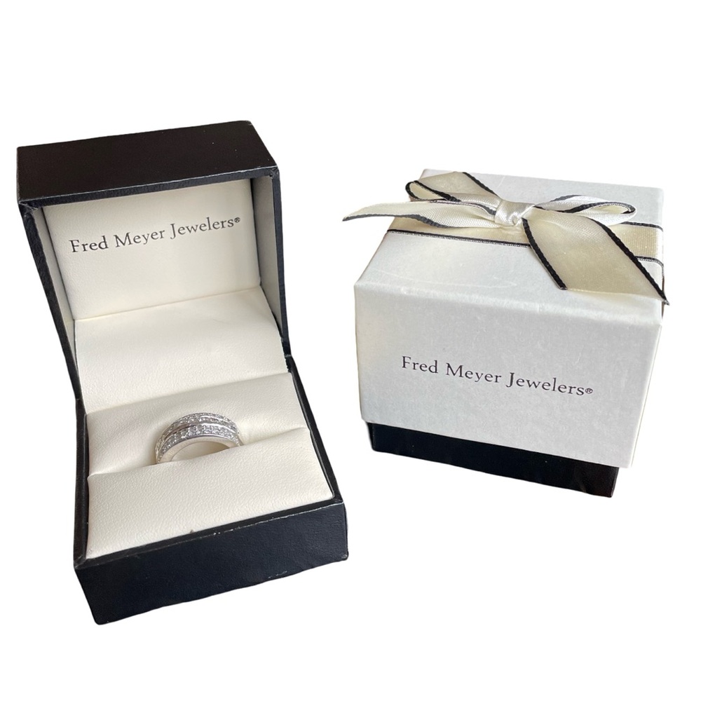 3.50 Ct Princess Cut Moissanite Anniversary Band Ring 925 Sterling Silver - Picture 7 of 7